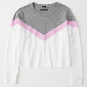 Abercrombie & Fitch Long-sleeve Colorblock Tee